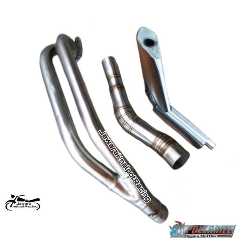 knalpot standard racing underbelly leheran 1 look 2 silinder