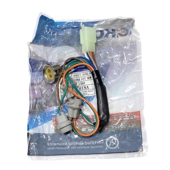 FITTING LAMPU/SOKET BOHLAM DEPAN KC SUPRA FIT NEW