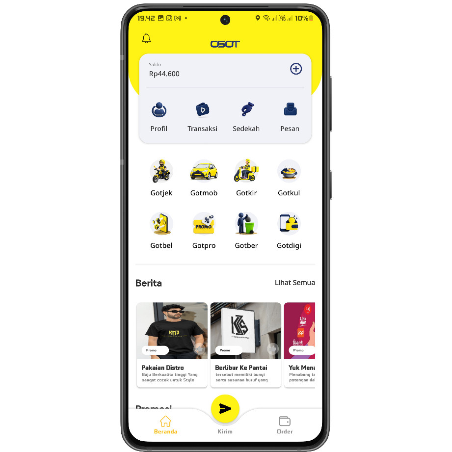 Source Code Ojek Online Paket Komplit