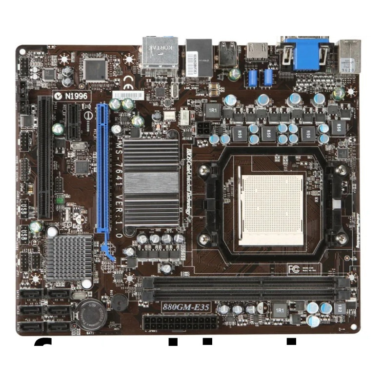 For 880GM-E35 Motherboard 16GB AM3 DDR3 Micro ATX 880G Mainboard 100% Tested Fully Work