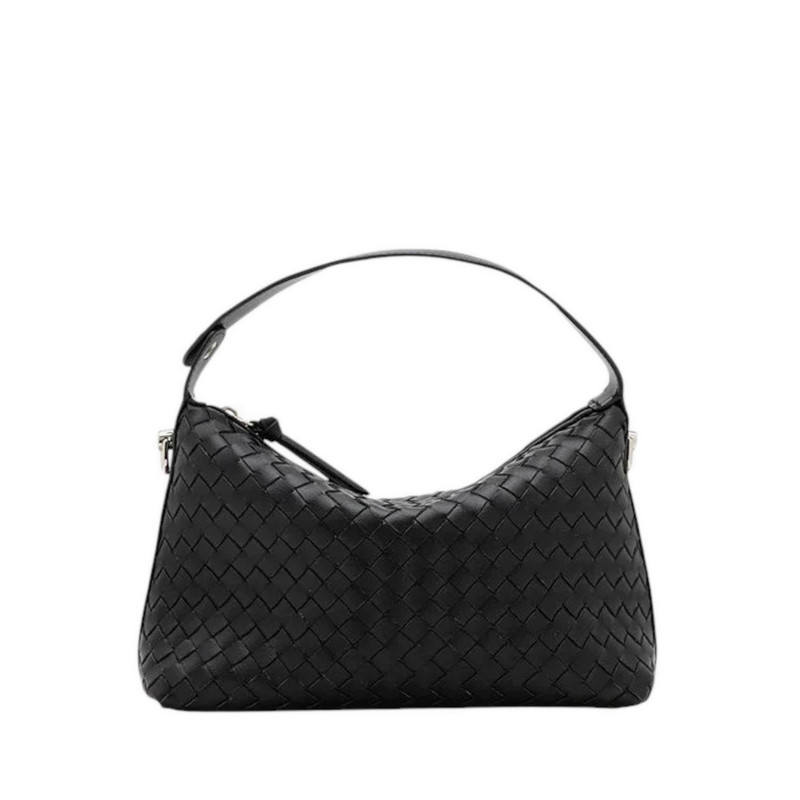 Pazzion Xyla Woven Leather Bag - Black