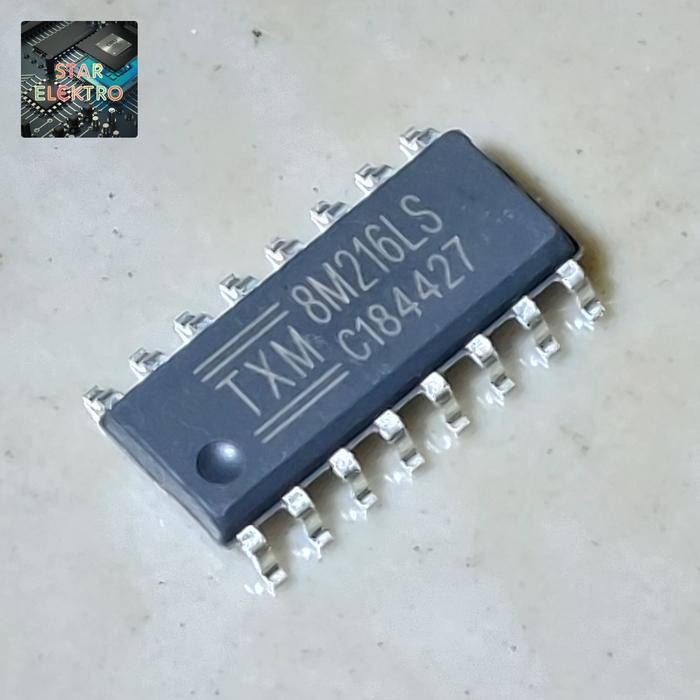 8M216LS Sop-16 SMD TXM TXM8M216LS 8M216 8M216L IC RC Mobil Remot TERBAIK...
