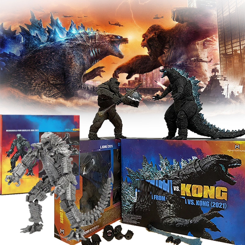 SHM Kong From Godzilla Vs Kong 2021 Movie PVC Action Figure Kaiju Monsterverse Dinosaur Model Collec