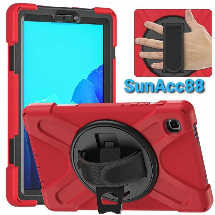 Case Rugged Armor Stand Samsung Galaxy Tab A7 lite T220/T225 - Merah