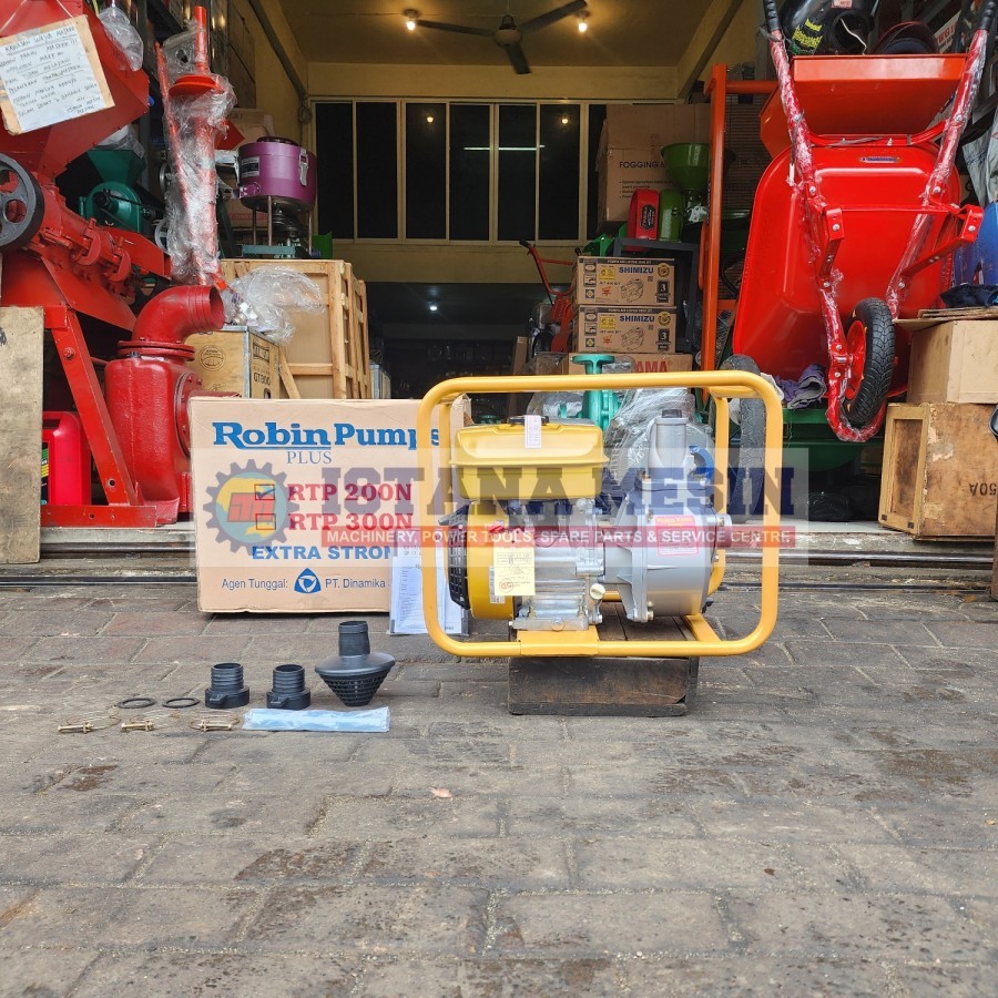 MESIN POMPA AIR BENSIN 2" ALKON WP 20 POMPA IRIGASI ROBIN RTP 200N