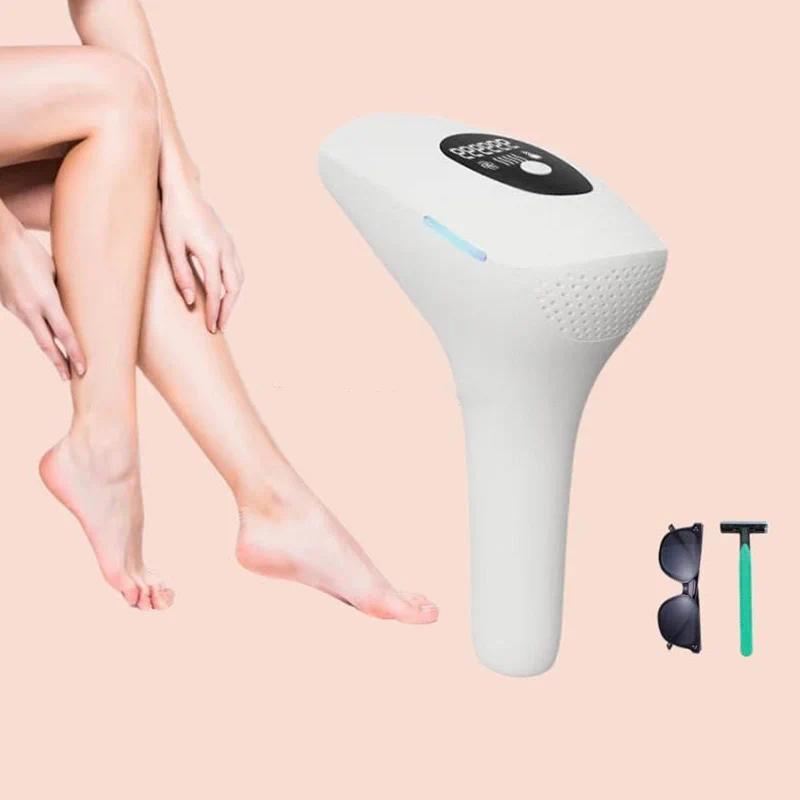 Female household hair removal device for permanent painless IPL laser hair removal. Flash portable h