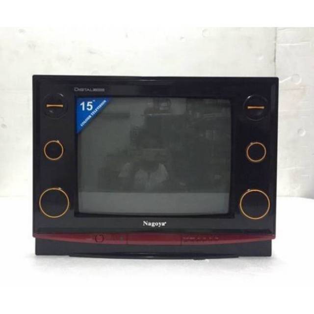 ll TV TELEVISI NAGOYA 15 INCH " TABUNG FLAT MURAH TERMURAH AWET TAHAN LAMA KUAT LOW WATT GARANSI ko