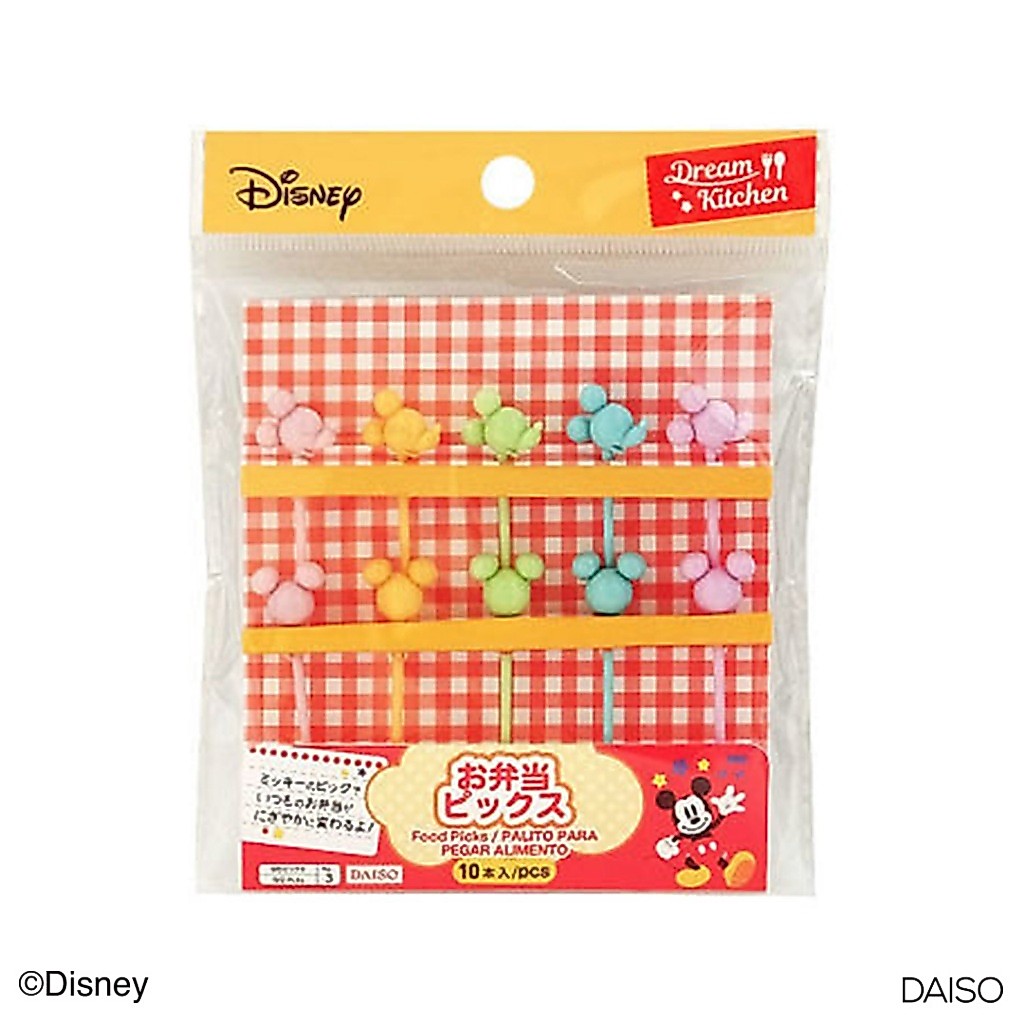 Daiso Food Picks A(Mickey Icon)