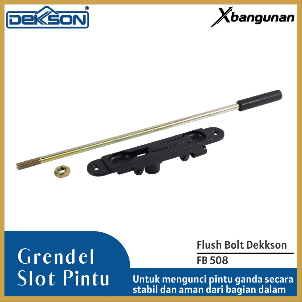 DEKKSON Flush Bolt Selot Pintu Grendel Tanam Aluminium