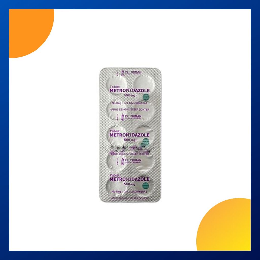 METRONIDAZOLE GENERIK TRIMAN 500 MG 1 BLISTER @ 10 TABLET