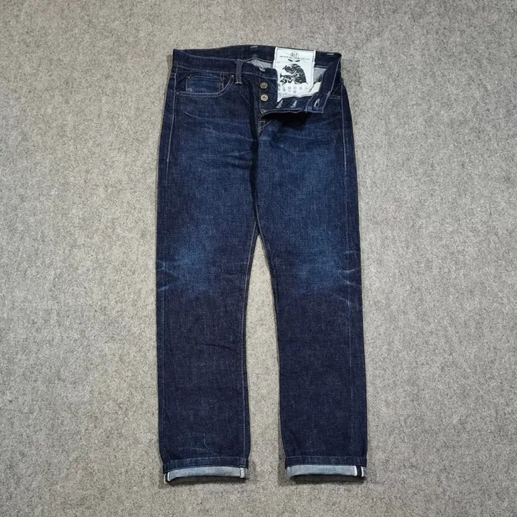 Celana selvedge jeans panjang pria RGT size 29 second slim fit