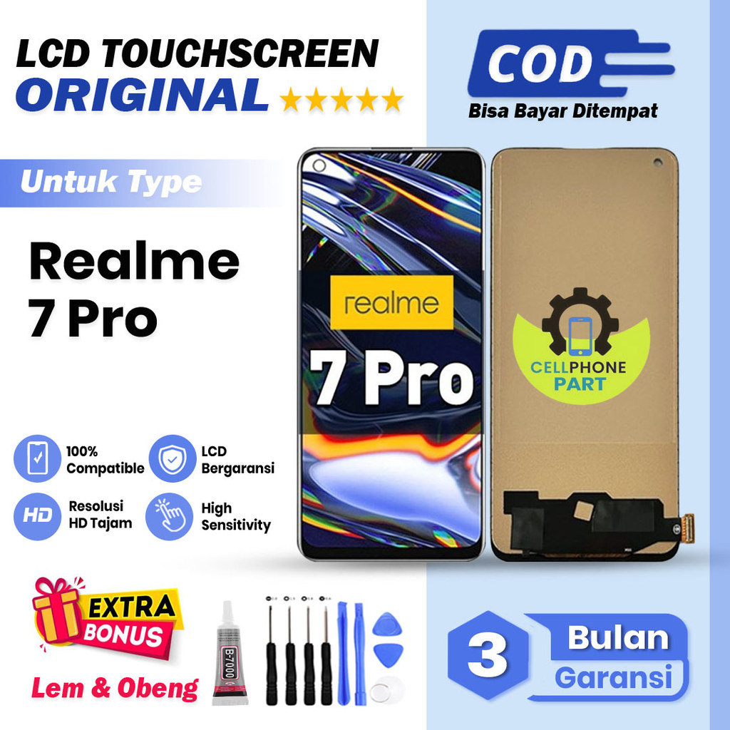 LCD Realme 7 Pro Original Fullset Touchscreen cod