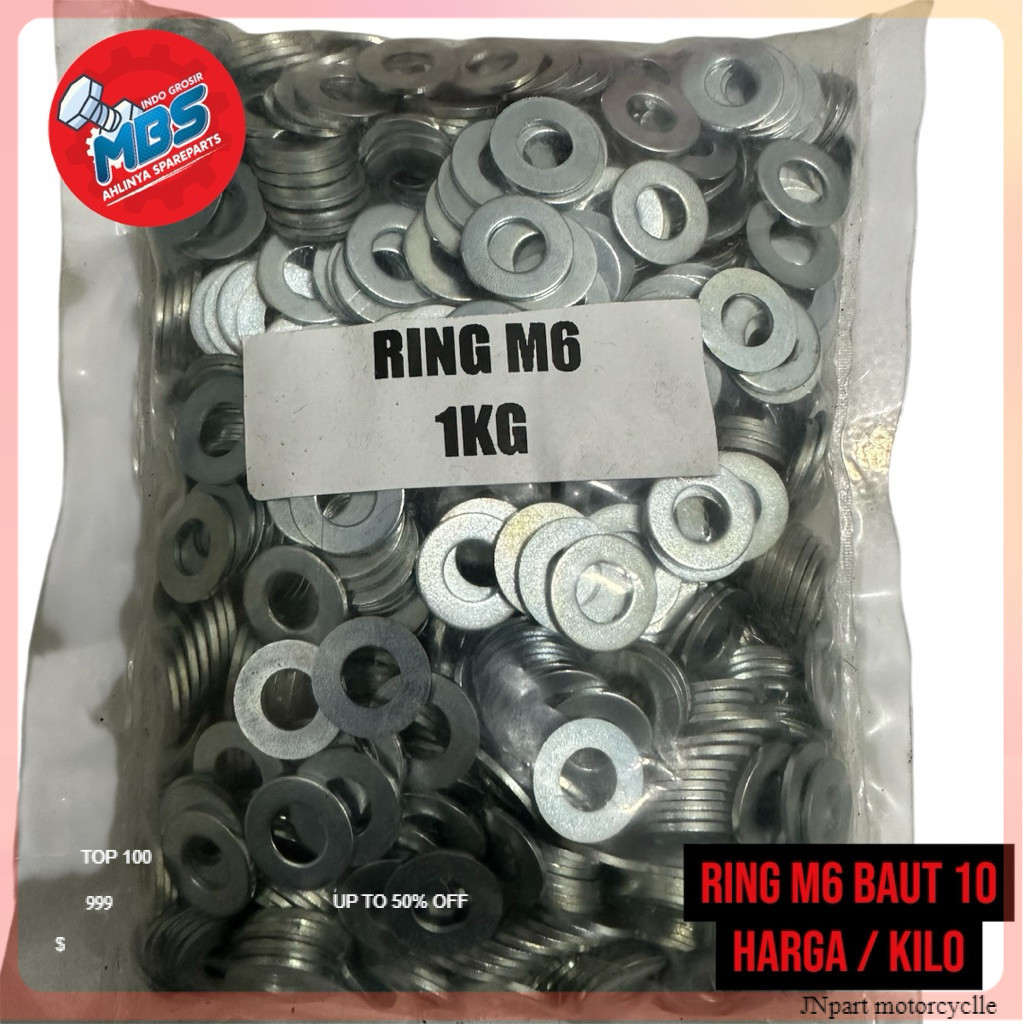 original RING M6 BAUT 10 HARGA / Kg ( KILO ) RING KILOAN