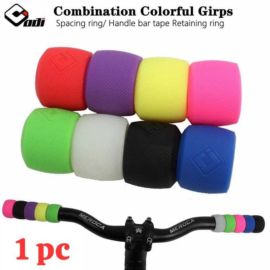 Foto ODI Pure Silicone Limit Ring Handlebar Grip Combination Colorful Grips Tape Retaining Rings Balance Pushbike Bike