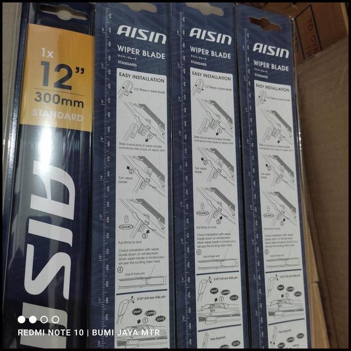 GRATIS ONGKIR WIPER 12 INCH AISIN HARGA SATUAN 