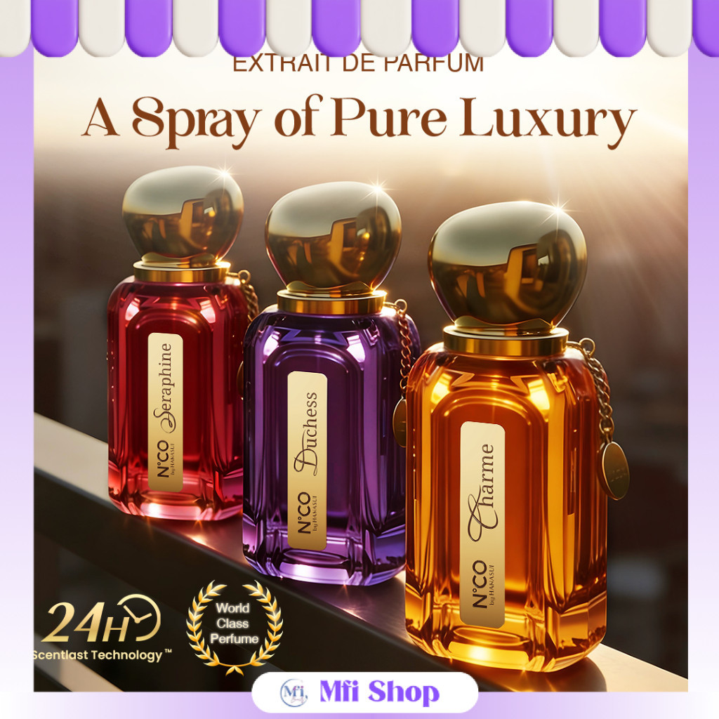 MFI - NCO Extrait de Parfum All Variant 40 mL | Duchess | Charme | Seraphine  -  Parfum Wanita Wangi Tahan Lama