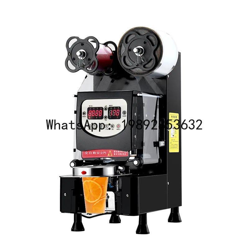 QQ milk  shop equipment commercial intelligent automatic soy milk sealing machine cup sealing machin