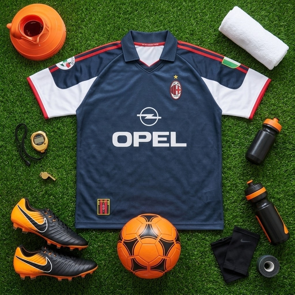 Jersey Full Printing Milan 1993 3rd Gratis Custom Patch dan Nameset