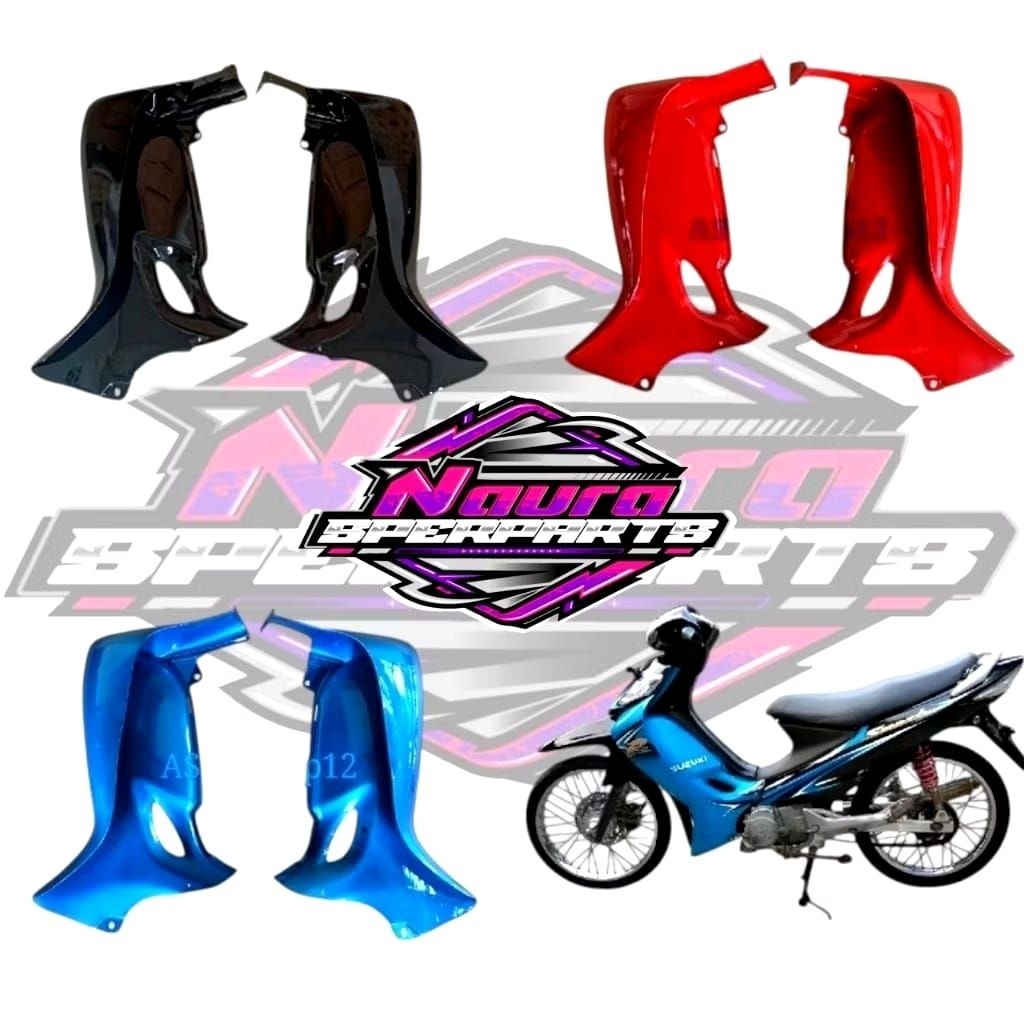 sayap smash new 110 all warna hitam biru merah 2006-2007-2008