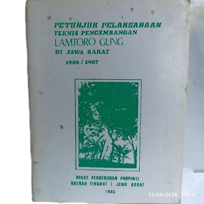 buku petunjuk pelaksanaan teknis pengembangan lamtoro Gung 63 hal 1986