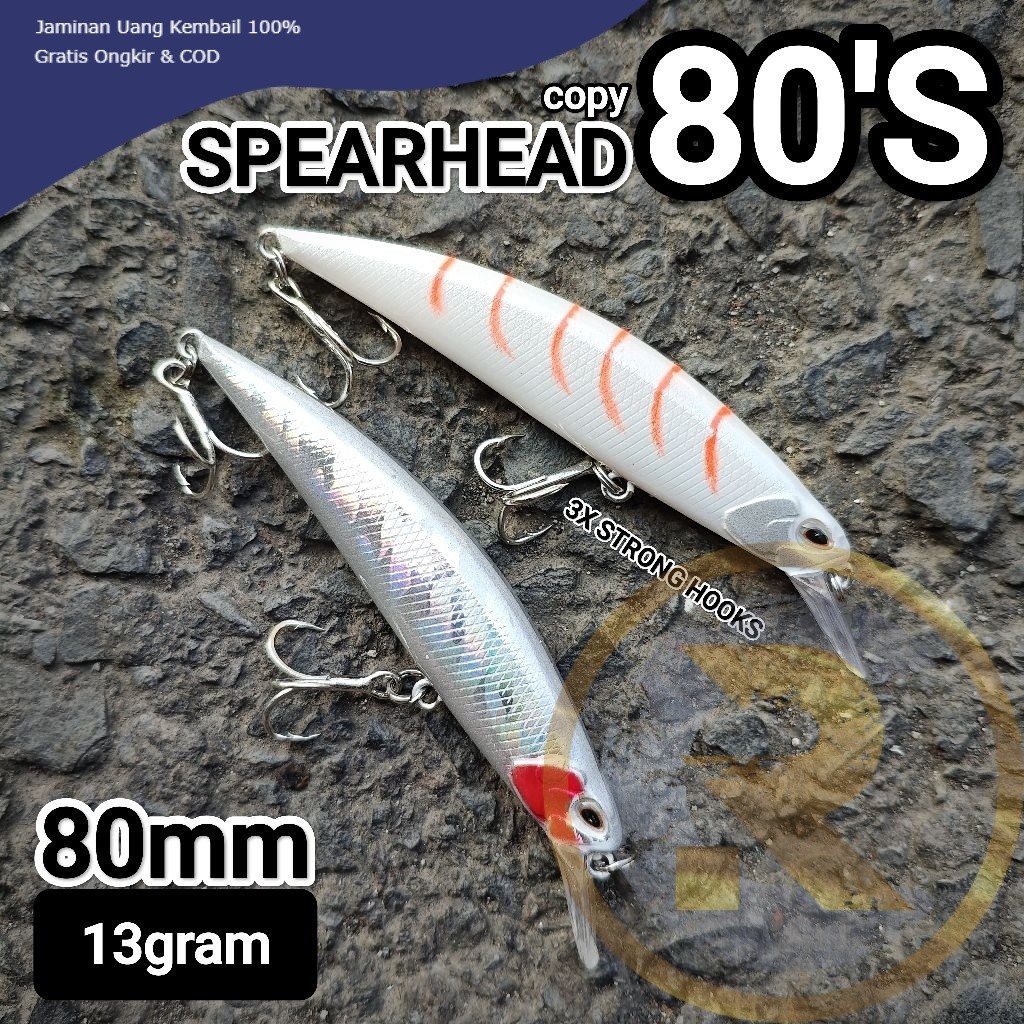 RC MINNOW SINKING 8cm 13gram copy SPEARHEAD 80S