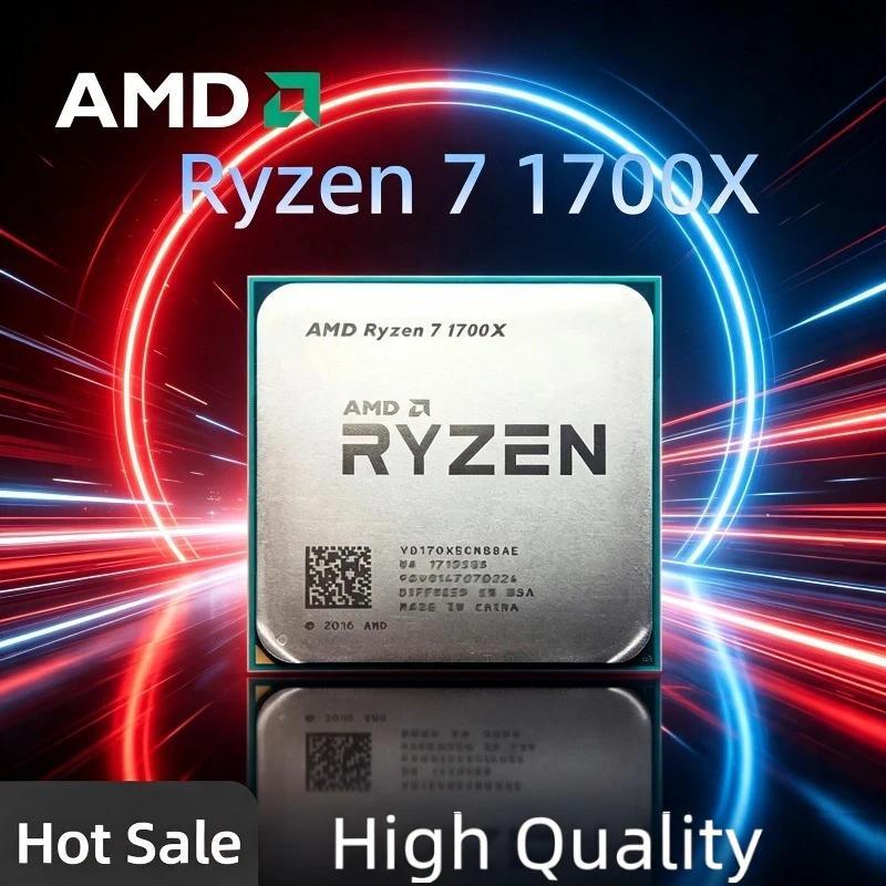 AMD R7 1700X Ryzen 7 1700X 3.4 GHz Eight-Core CPU Processor YD170XBCM88AE Socket AM4