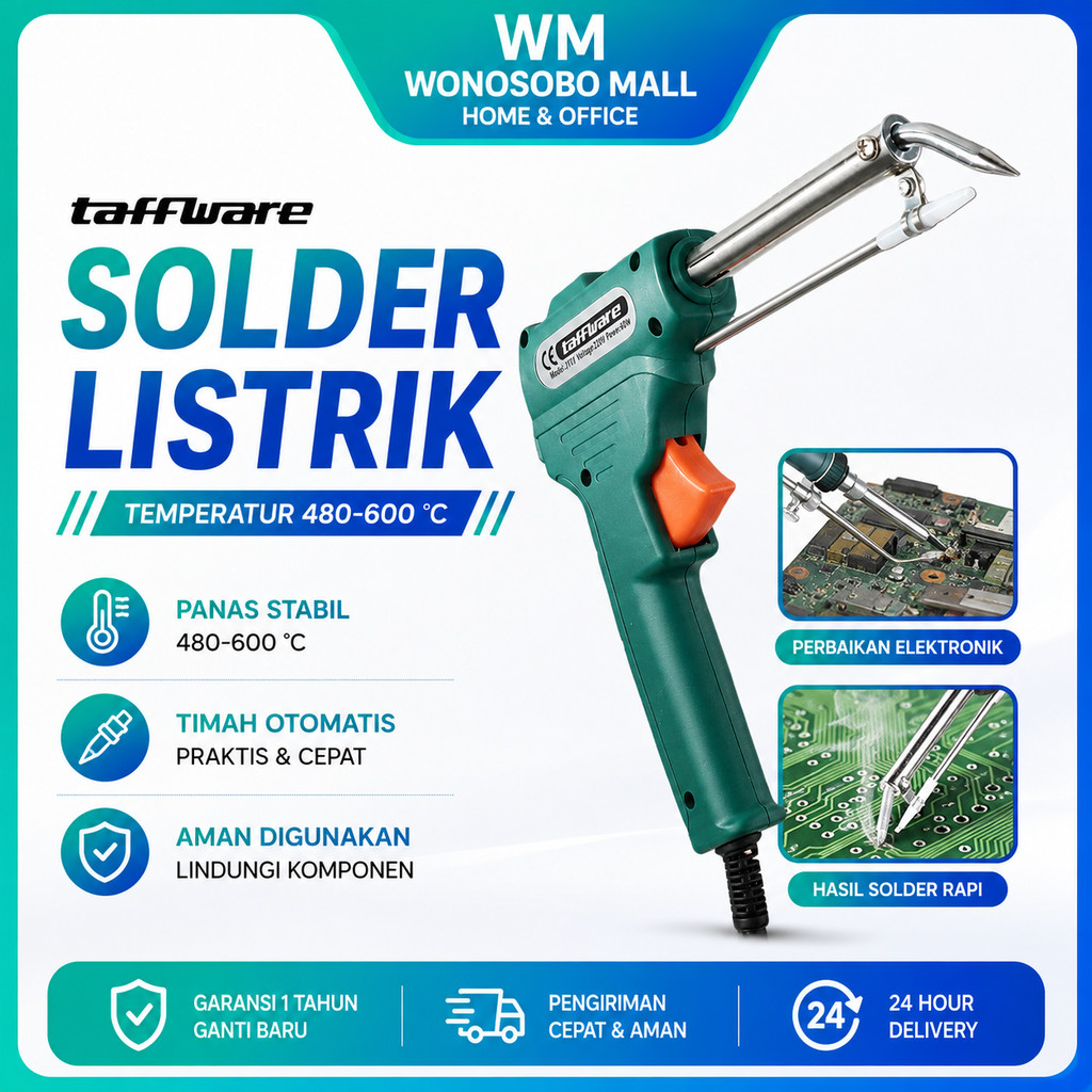 [BISA COD] WM Solder Tembak Listrik Timah Otomatis 60 Watt Iron Automatic 60W / 150W Solder Timah Ot