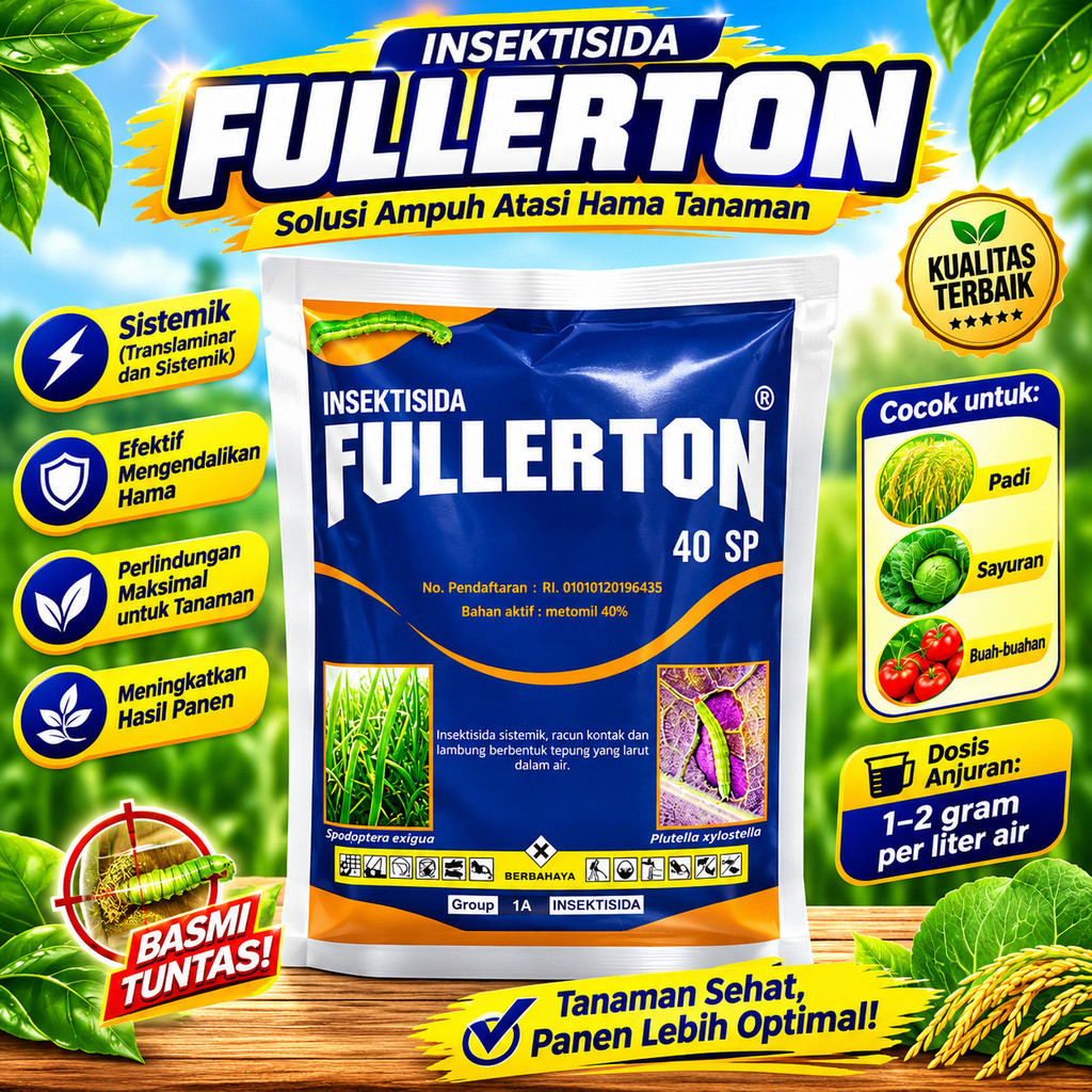 Insektisida Fullerton 40 SP 100 Gram - Racun Ulat Grayak, Penggerek & Telur Hama