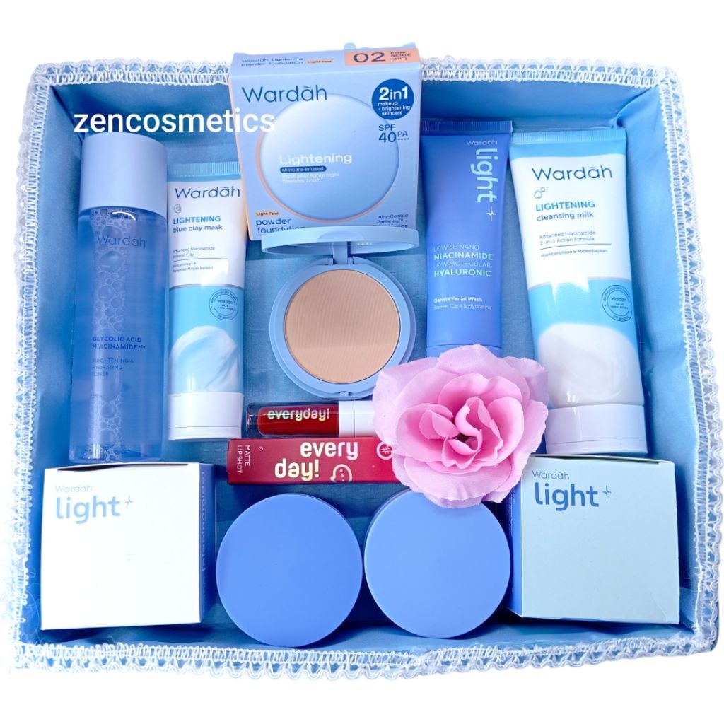 Wardah Paket Seserahan Lengkap/ Wardah Hantaran nikah / Paket Kosmetik Seserahan/ Parsel Wardah