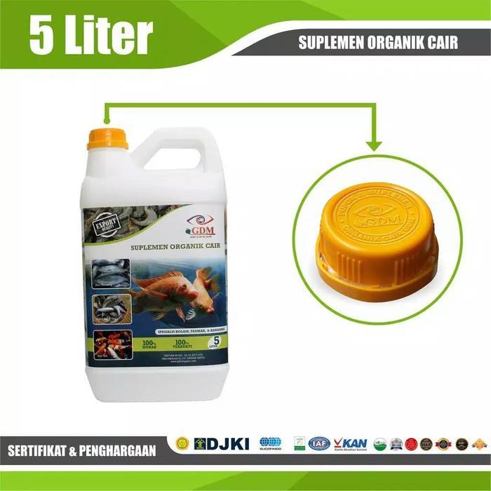 Suplemen Organik GDM Untuk Perikanan 5 LIter