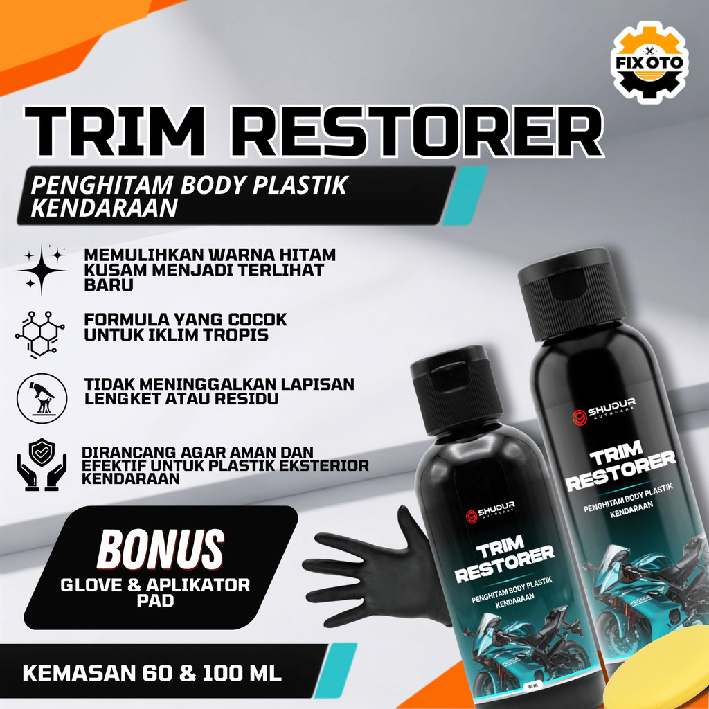 Penghitam Dashboard Motor Mobil Trim Restorer -AF1