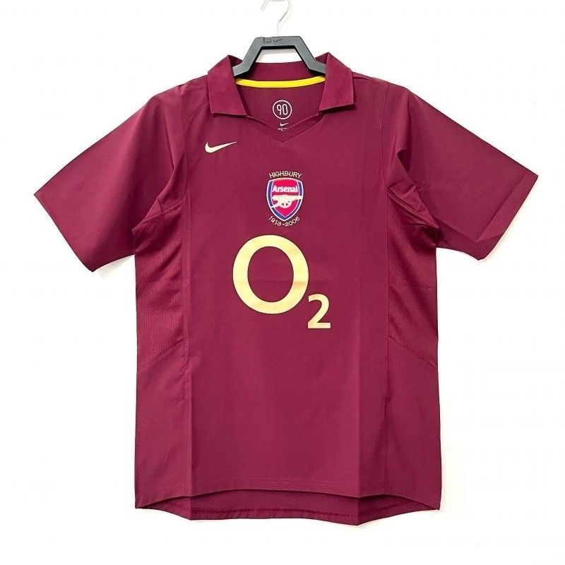 2005-06 Arsenal Home Retro Jersey Lengan Pendek