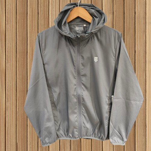 3Second Sporty Jaket Hoodie Zipper Pria Bahan Parasut Dry Fit Regular Fit 170325 Original