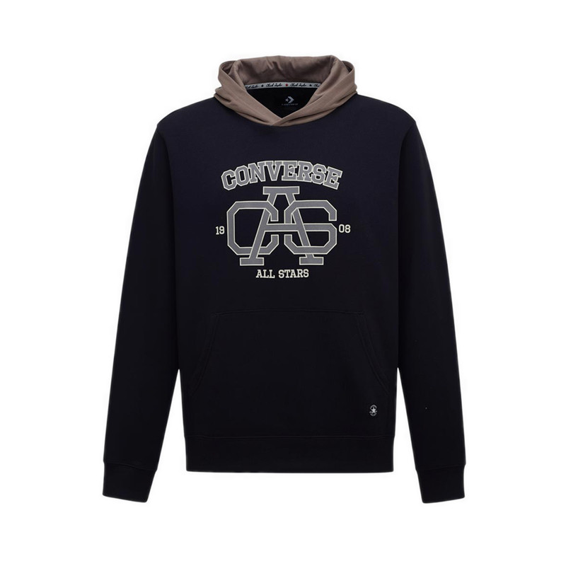 Converse CAS Varsity Hoodie Men's Jacket - Converse Black Multi