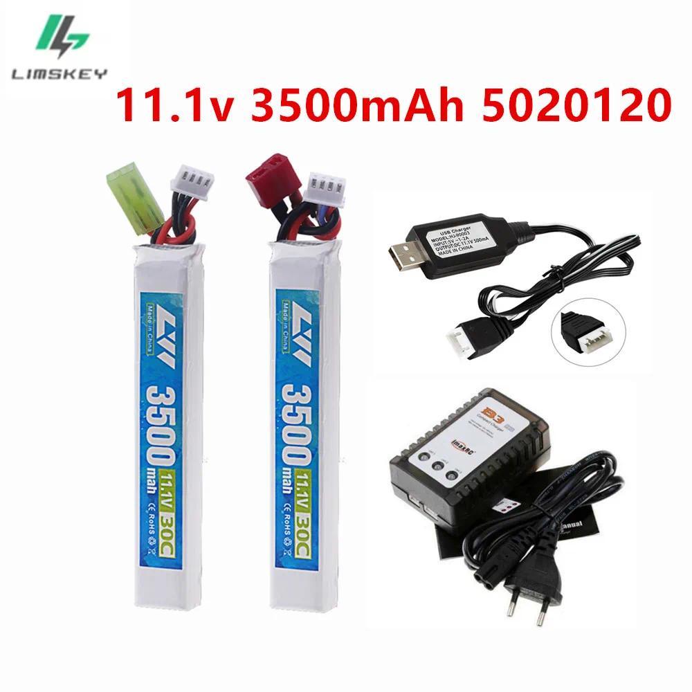 Original RC Water Gun Airsoft LiPo battery 11.1V 3500mAh 30C 5020120 battery for Airsoft BB Air Pist