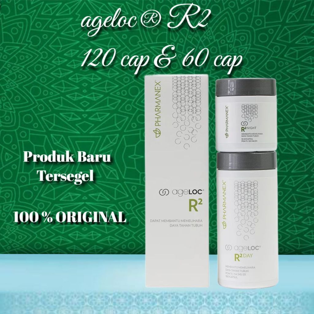 [ TERUPDATE  ] PROMO R2 Day Night Suplemen kesehatan NU Skin ageLOC R2 Suplemen Anti Aging 120 Cap &