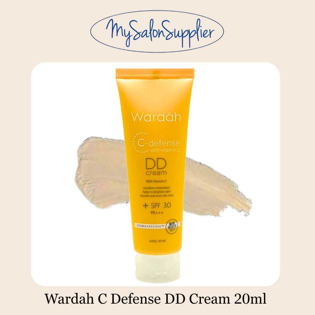 Wardah C Defense DD Cream Alas Bedak Ringan Makeup Base Natural 20ml