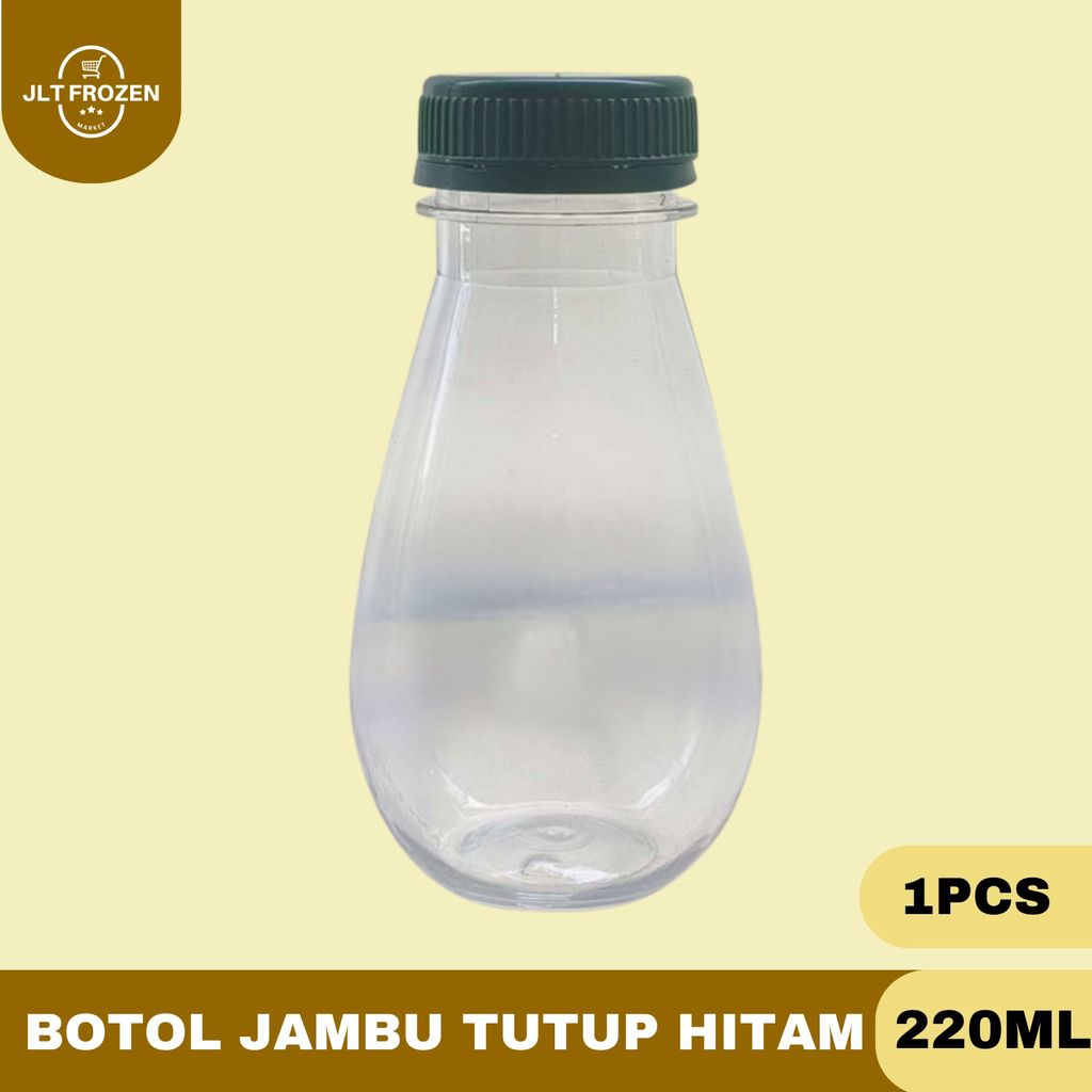 Botol Jambu 220ml / 1PCS / Botol Minuman Plastik Bentuk Jambu / Botol Plastik Ekonomis / Botol Estet