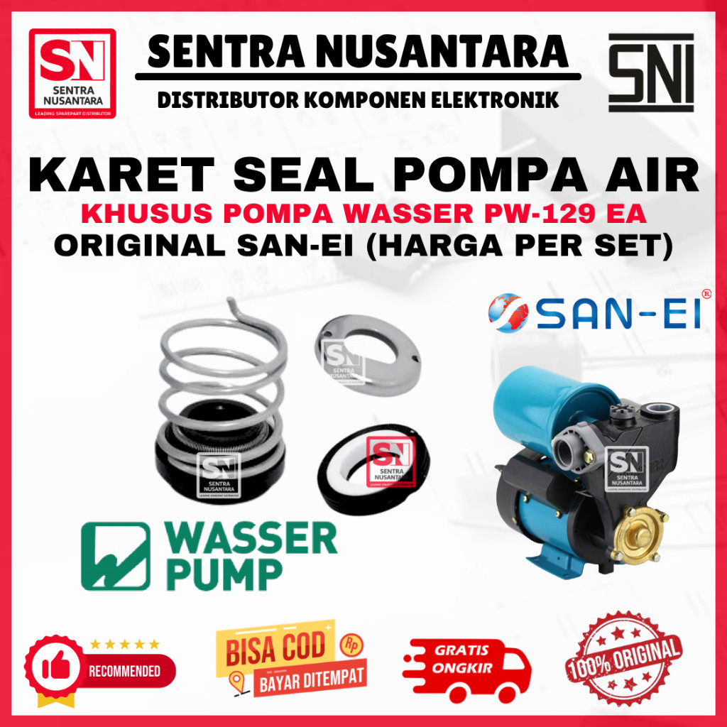 MECHANICAL SEAL WASSER PW129EA PW 129 EA San-Ei - Seal | KARET SEAL POMPA AIR WASSER PW129EA PW 129 