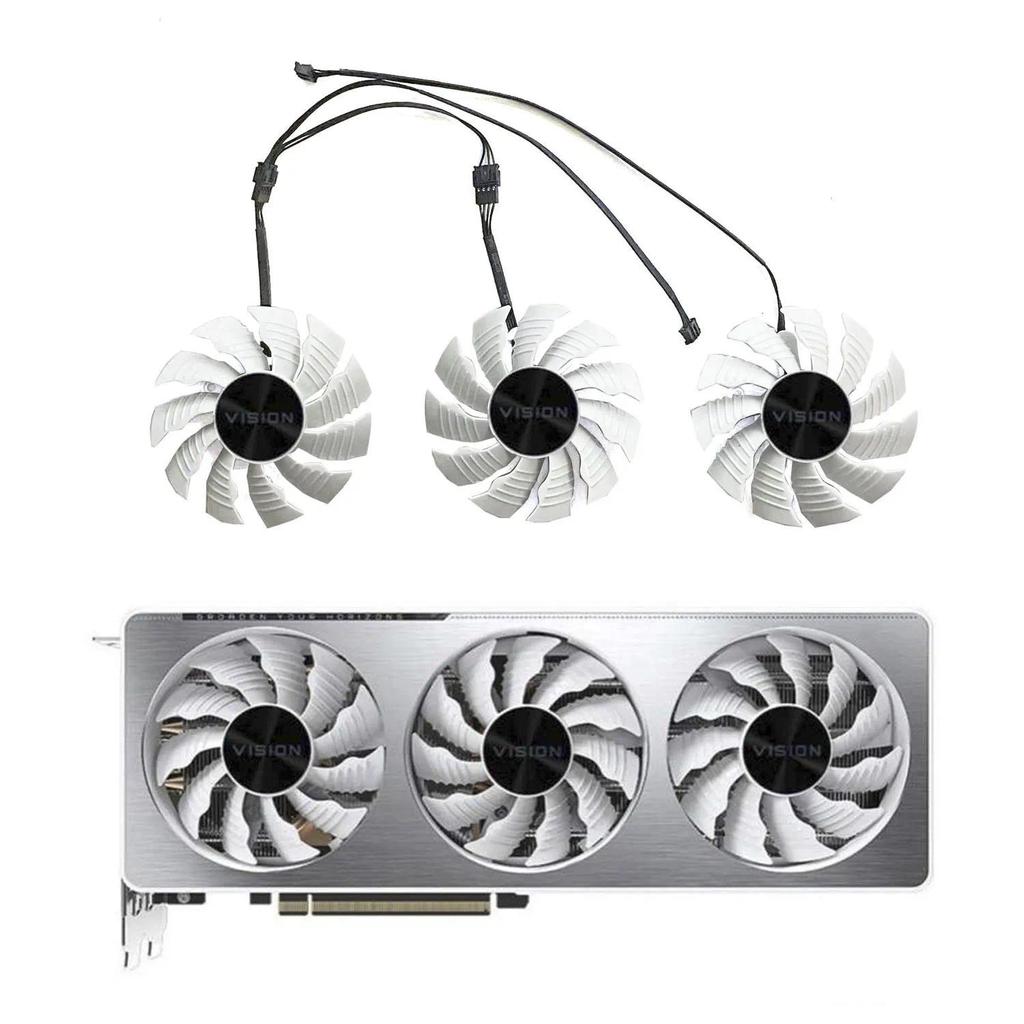 82MM 4PIN PLA09215S12H RTX3070 GPU Fan for Gigabyte GeForce RTX 3070 VISION OC 8G Gigabyte GeForce R
