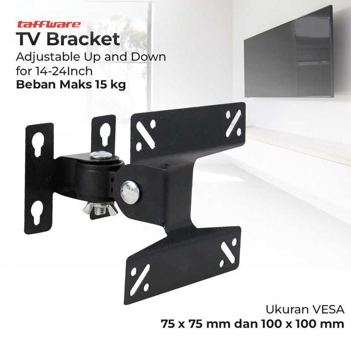 Bracket Dinding Monitor PC Telescopic TV LCD 15 18 24 27 32 35 Inch