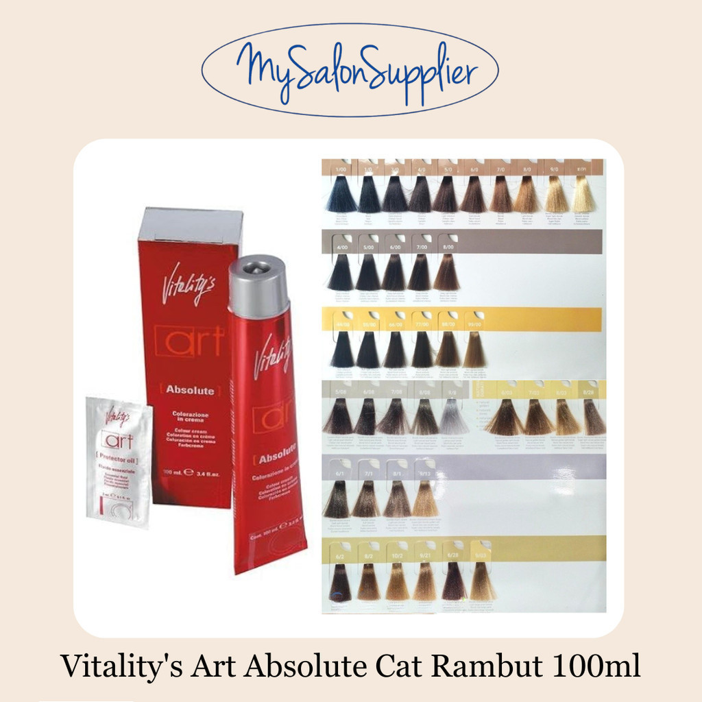 Vitality’s Art Absolute Cat Rambut Hair Color Cream 100ml (diskon)