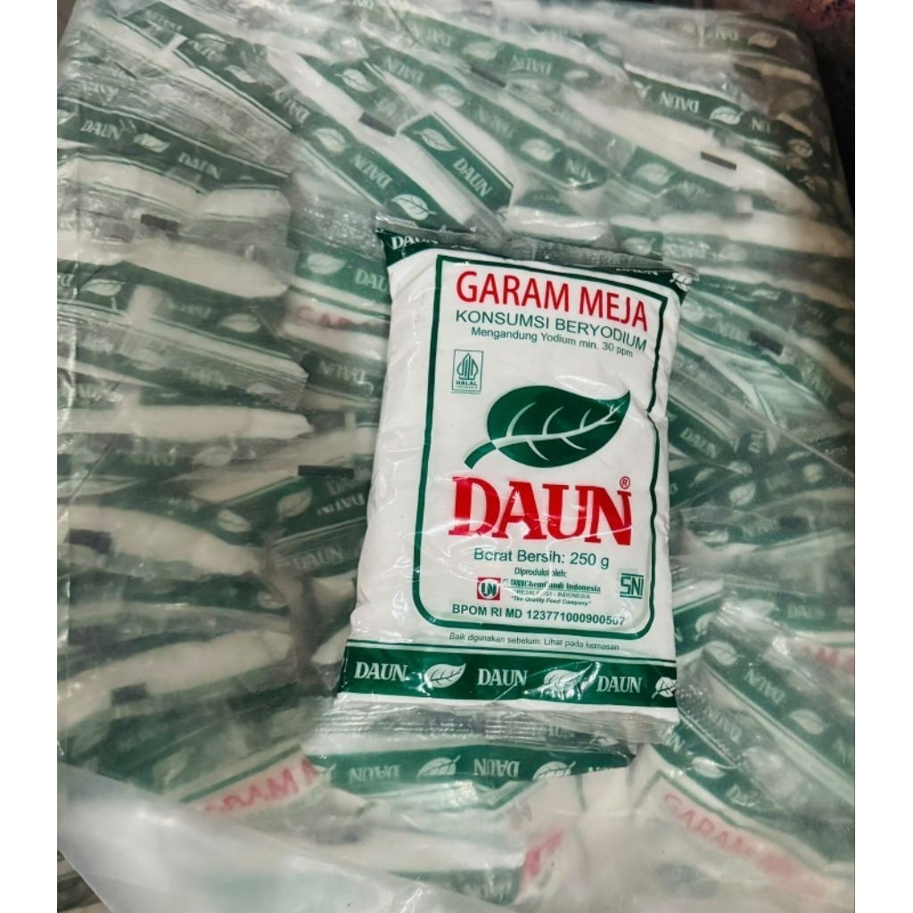 Garam Meja Daun 250gram Garam Beryodium 250g