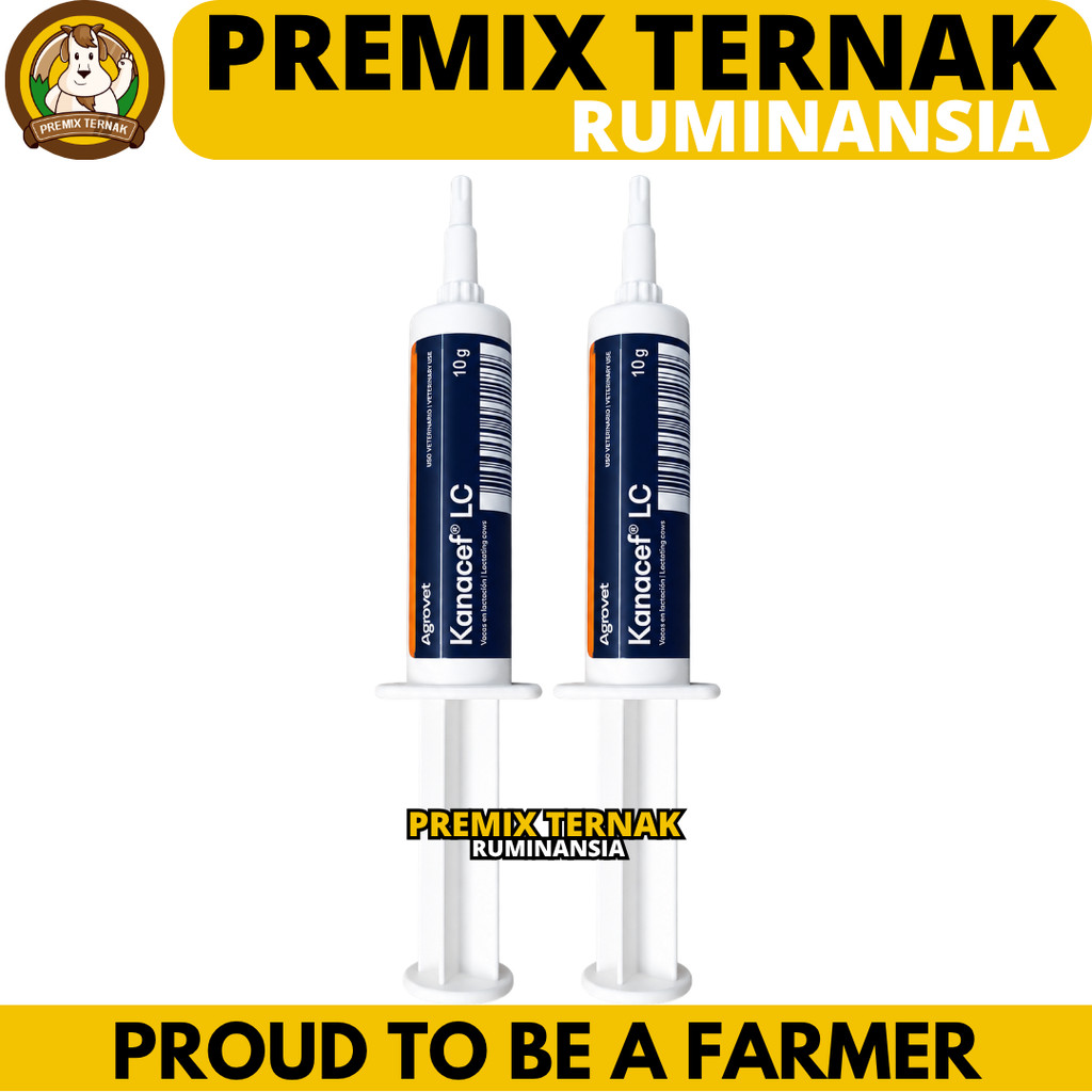 KANACEF LC AGROVET 1 PCS - Obat Mastitis Radang Ambing Sapi Perah & Kambing Perah Fase Laktasi