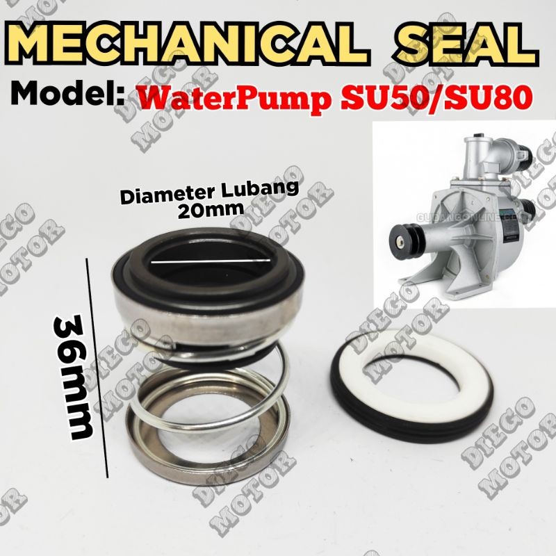 SU50 SU80 SU100  Mechanical seal sil pompa air irigasi 2inci 3inchi 4inchi model poli 1910f