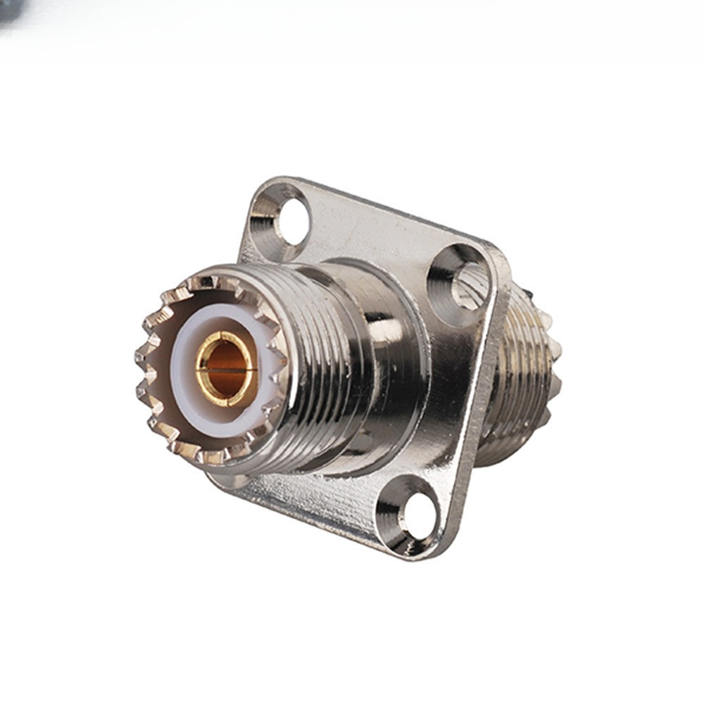 Eightwood UHF to UHF RF Coaxial Adapter Panel UHF Jack Female to UHF Jack Female RF Coaxial Connecto