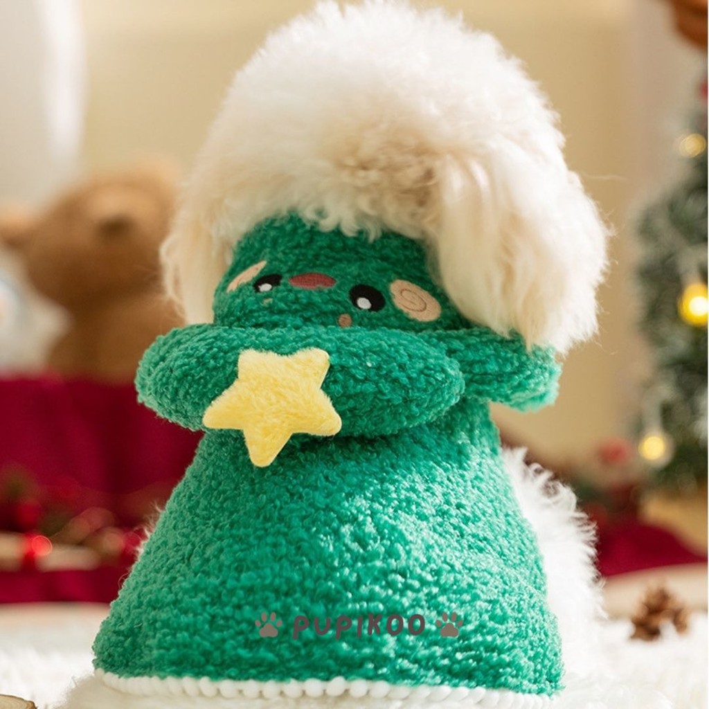 Baju Natal Doggy Kucing Christmas Jubah Lucu Cantolan Tali Pupikoo