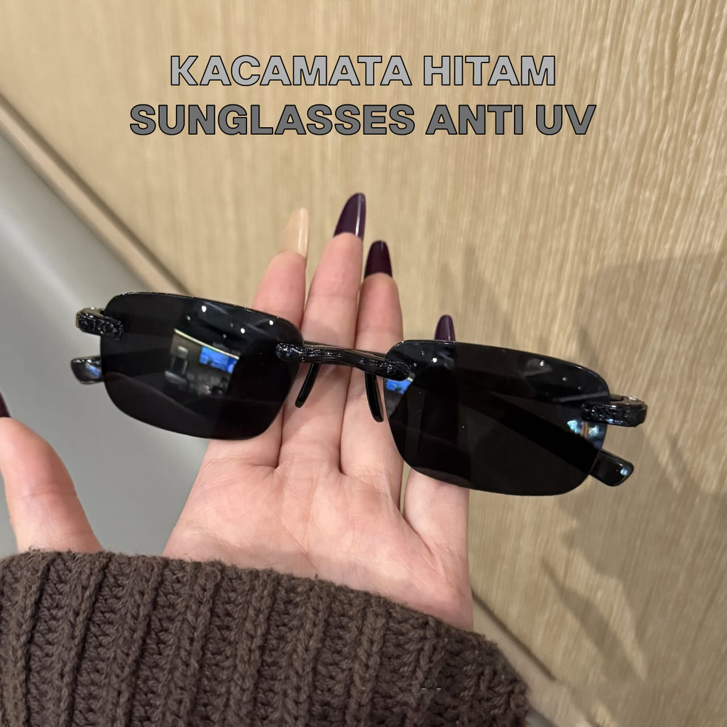 Kacamata Hitam Sunglasses Unisex Pria dan Wanita anti radiasi material Kacamatamu. Kacamata Hitam