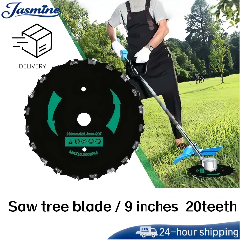 Bilah mesin pemotong rumput menebal bilah gergaji rantai melingkar baja mangan/Pedang Logam/ bilah g