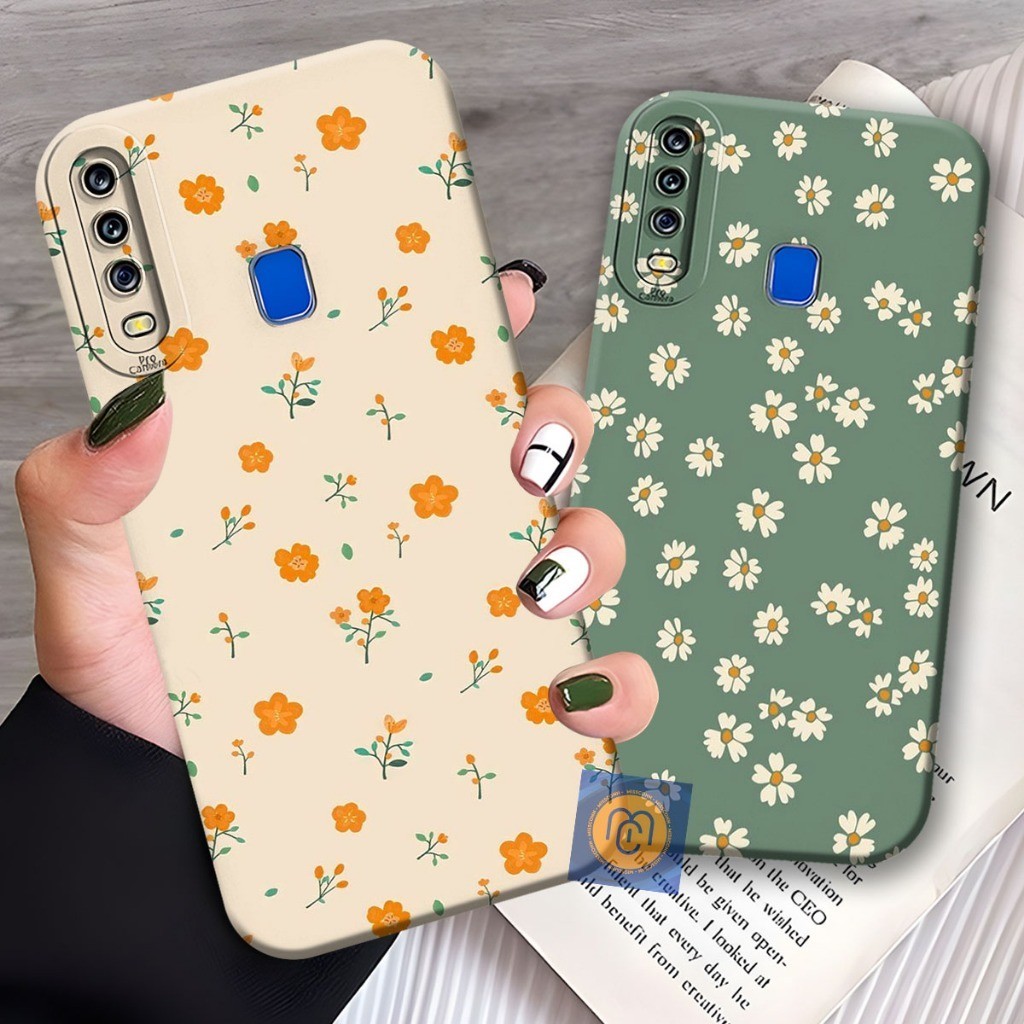 Case Softcase Vivo Y11/Y12/Y12i/Y15/Y17/Y19 Motif Bunga Bunga Kecil - Case Kekinian - Softcase Bahan